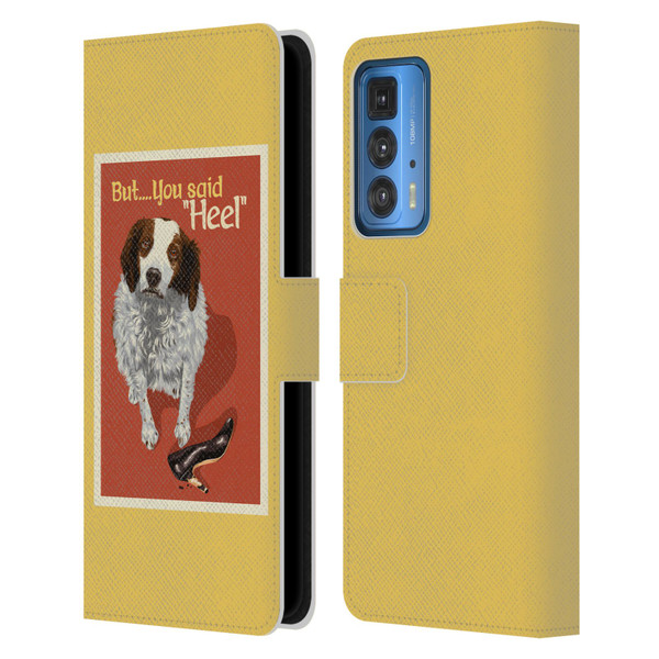 Lantern Press Dog Collection But You Said Leather Book Wallet Case Cover For Motorola Edge 20 Pro