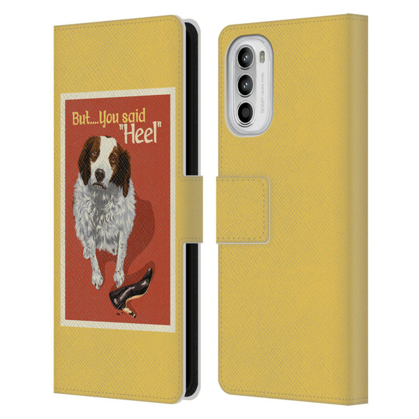 Lantern Press Dog Collection But You Said Leather Book Wallet Case Cover For Motorola Moto G52