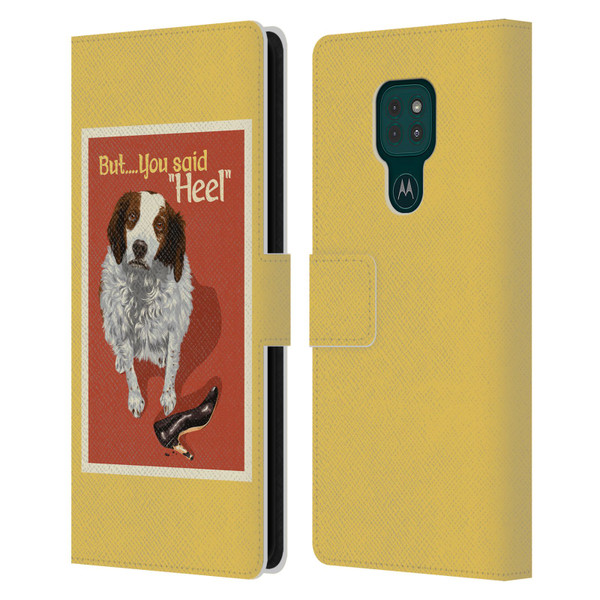 Lantern Press Dog Collection But You Said Leather Book Wallet Case Cover For Motorola Moto G9 Play