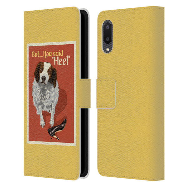 Lantern Press Dog Collection But You Said Leather Book Wallet Case Cover For Samsung Galaxy A02/M02 (2021)