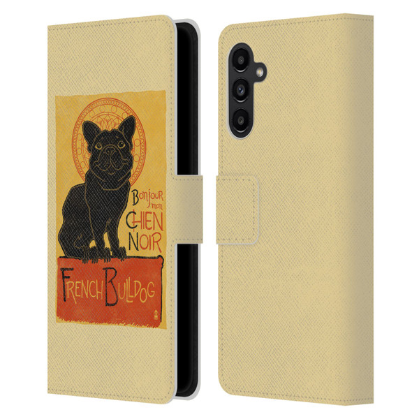Lantern Press Dog Collection French Bulldog Leather Book Wallet Case Cover For Samsung Galaxy A13 5G (2021)