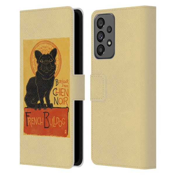 Lantern Press Dog Collection French Bulldog Leather Book Wallet Case Cover For Samsung Galaxy A73 5G (2022)