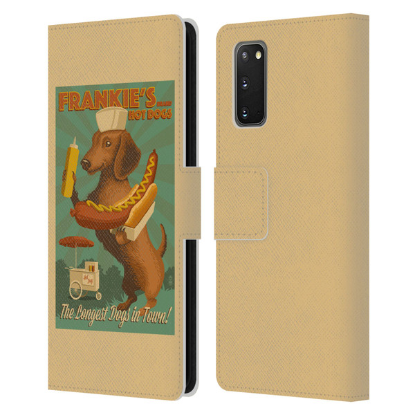 Lantern Press Dog Collection Frankie's Leather Book Wallet Case Cover For Samsung Galaxy S20 / S20 5G