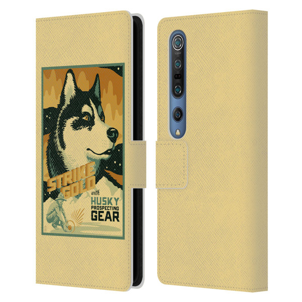 Lantern Press Dog Collection Husky Leather Book Wallet Case Cover For Xiaomi Mi 10 5G / Mi 10 Pro 5G