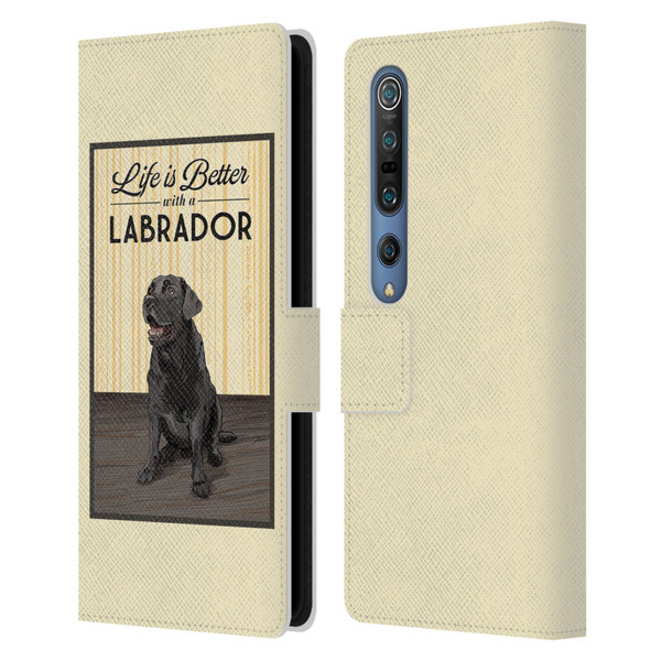 Lantern Press Dog Collection Labrador Leather Book Wallet Case Cover For Xiaomi Mi 10 5G / Mi 10 Pro 5G