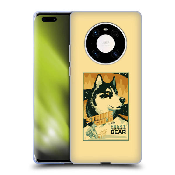 Lantern Press Dog Collection Husky Soft Gel Case for Huawei Mate 40 Pro 5G