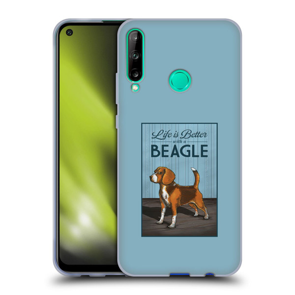 Lantern Press Dog Collection Beagle Soft Gel Case for Huawei P40 lite E