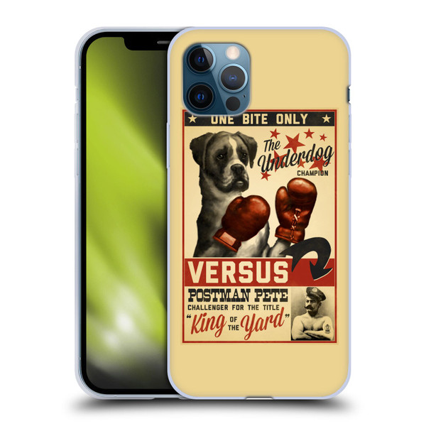 Lantern Press Dog Collection Versus Soft Gel Case for Apple iPhone 12 / iPhone 12 Pro