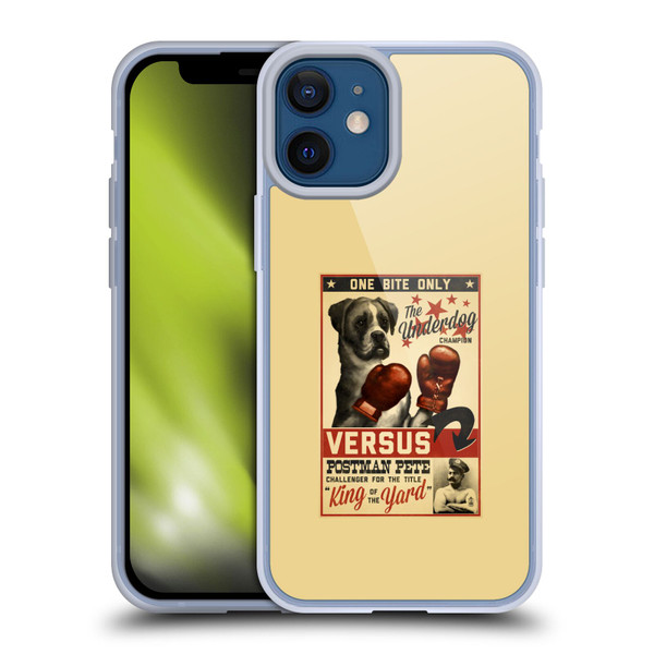 Lantern Press Dog Collection Versus Soft Gel Case for Apple iPhone 12 Mini