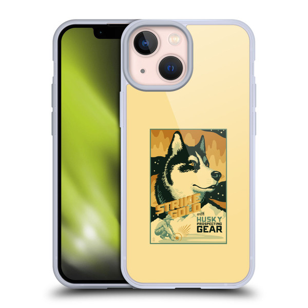 Lantern Press Dog Collection Husky Soft Gel Case for Apple iPhone 13 Mini