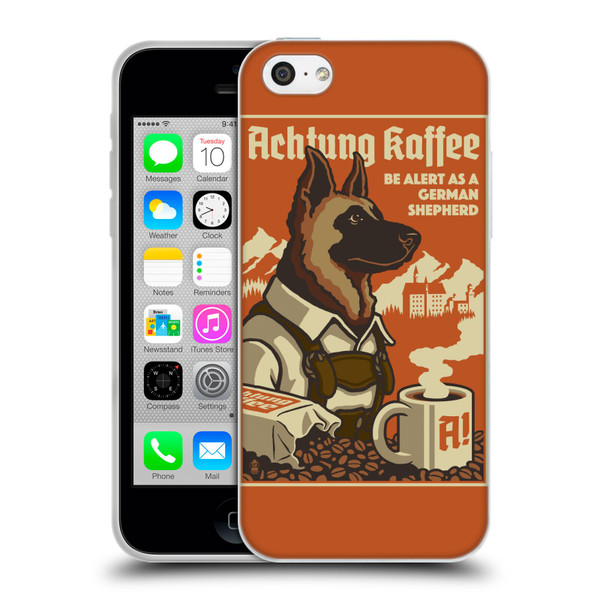 Lantern Press Dog Collection German Sheperd Soft Gel Case for Apple iPhone 5c