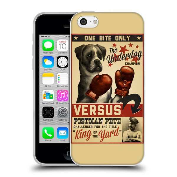 Lantern Press Dog Collection Versus Soft Gel Case for Apple iPhone 5c