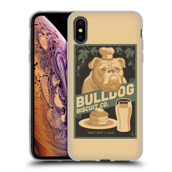 Lantern Press Dog Collection Bulldog Soft Gel Case for Apple iPhone XS Max