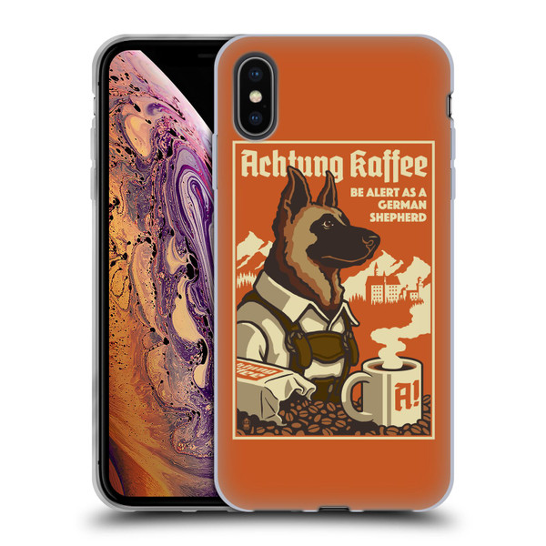 Lantern Press Dog Collection German Sheperd Soft Gel Case for Apple iPhone XS Max