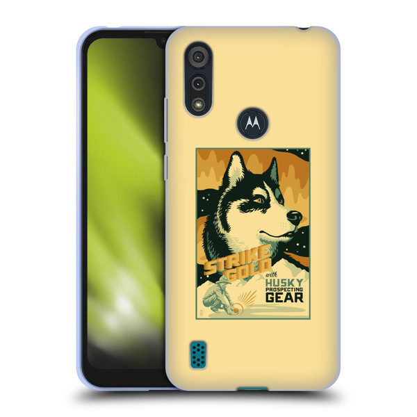 Lantern Press Dog Collection Husky Soft Gel Case for Motorola Moto E6s (2020)