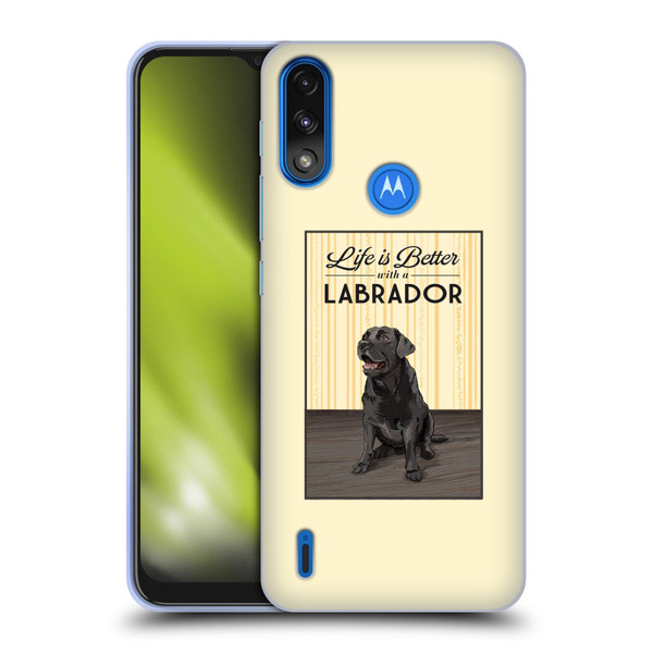 Lantern Press Dog Collection Labrador Soft Gel Case for Motorola Moto E7 Power / Moto E7i Power