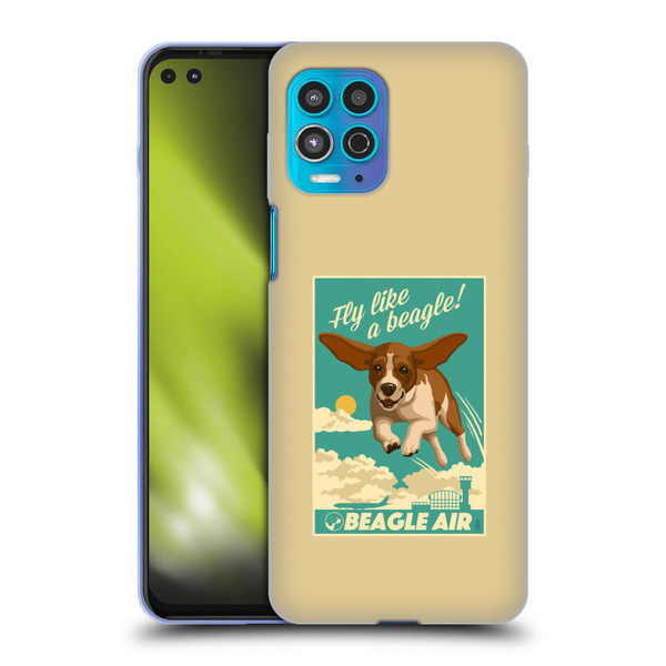 Lantern Press Dog Collection Fly Like A Beagle Soft Gel Case for Motorola Moto G100