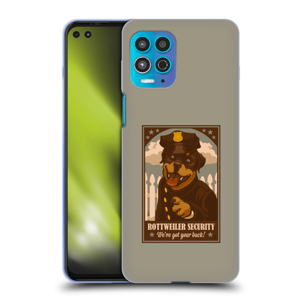 Lantern Press Dog Collection Rottweiller Security Soft Gel Case for Motorola Moto G100