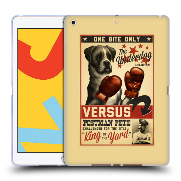 Lantern Press Dog Collection Versus Soft Gel Case for Apple iPad 10.2 2019/2020/2021