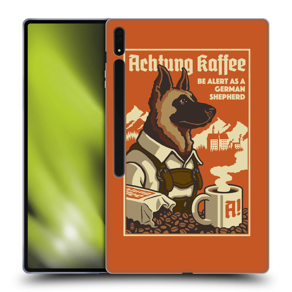 Lantern Press Dog Collection German Sheperd Soft Gel Case for Samsung Galaxy Tab S8 Ultra