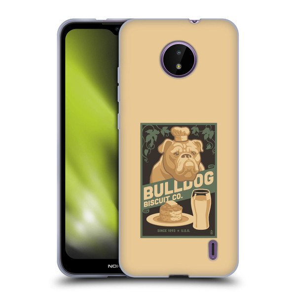 Lantern Press Dog Collection Bulldog Soft Gel Case for Nokia C10 / C20
