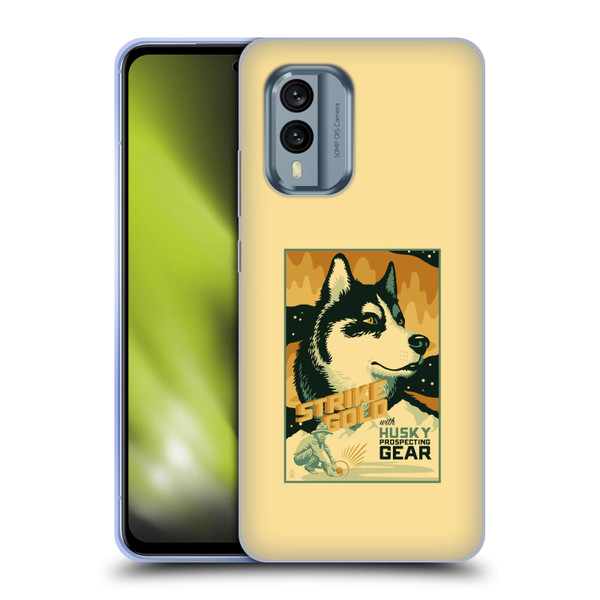 Lantern Press Dog Collection Husky Soft Gel Case for Nokia X30