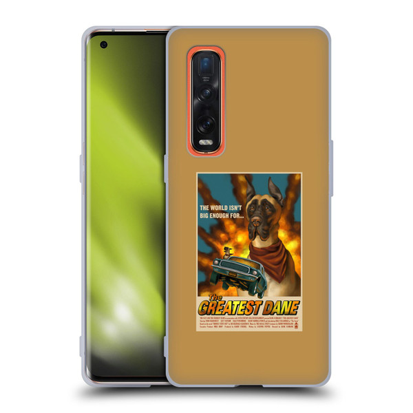 Lantern Press Dog Collection Greatest Dane Soft Gel Case for OPPO Find X2 Pro 5G