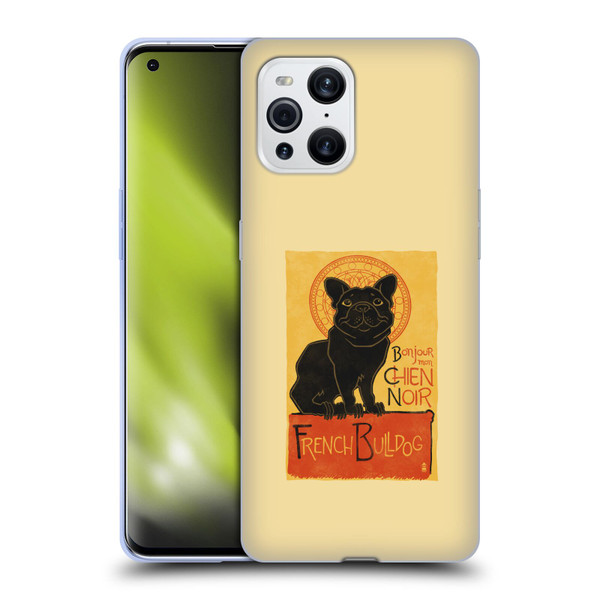 Lantern Press Dog Collection French Bulldog Soft Gel Case for OPPO Find X3 / Pro
