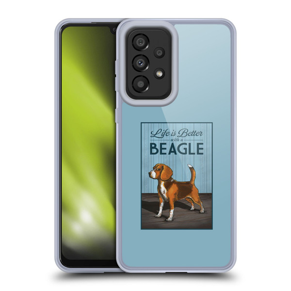 Lantern Press Dog Collection Beagle Soft Gel Case for Samsung Galaxy A33 5G (2022)