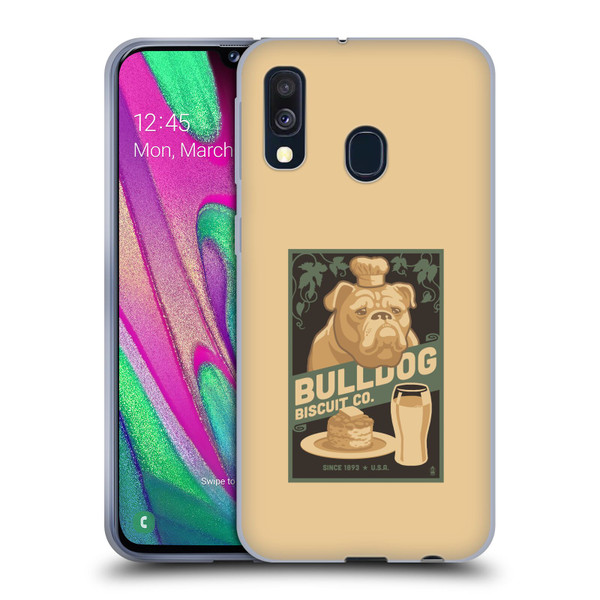 Lantern Press Dog Collection Bulldog Soft Gel Case for Samsung Galaxy A40 (2019)