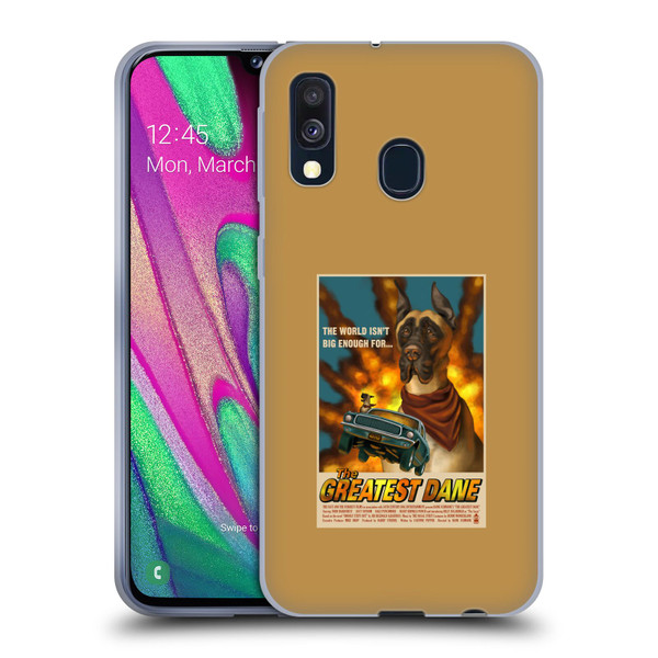 Lantern Press Dog Collection Greatest Dane Soft Gel Case for Samsung Galaxy A40 (2019)