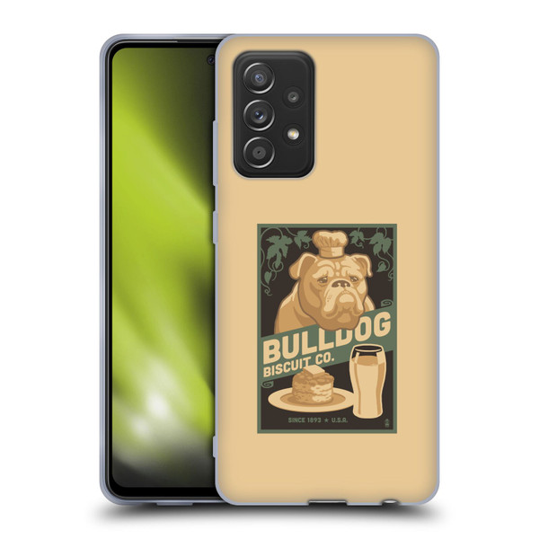 Lantern Press Dog Collection Bulldog Soft Gel Case for Samsung Galaxy A52 / A52s / 5G (2021)