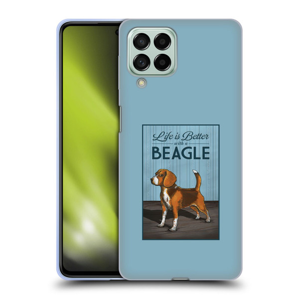 Lantern Press Dog Collection Beagle Soft Gel Case for Samsung Galaxy M53 (2022)