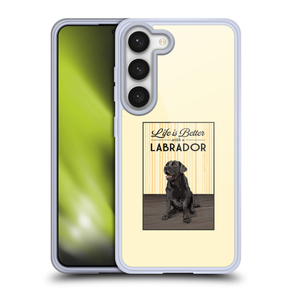 Lantern Press Dog Collection Labrador Soft Gel Case for Samsung Galaxy S23 5G