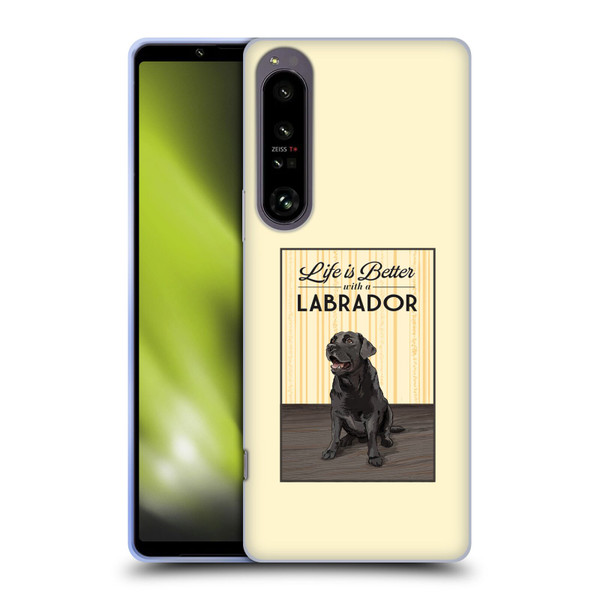 Lantern Press Dog Collection Labrador Soft Gel Case for Sony Xperia 1 IV