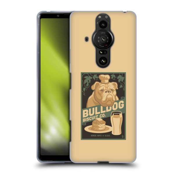 Lantern Press Dog Collection Bulldog Soft Gel Case for Sony Xperia Pro-I