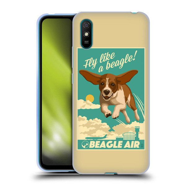 Lantern Press Dog Collection Fly Like A Beagle Soft Gel Case for Xiaomi Redmi 9A / Redmi 9AT