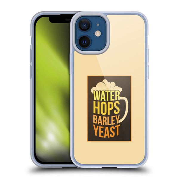 Lantern Press Man Cave Hops Soft Gel Case for Apple iPhone 12 Mini