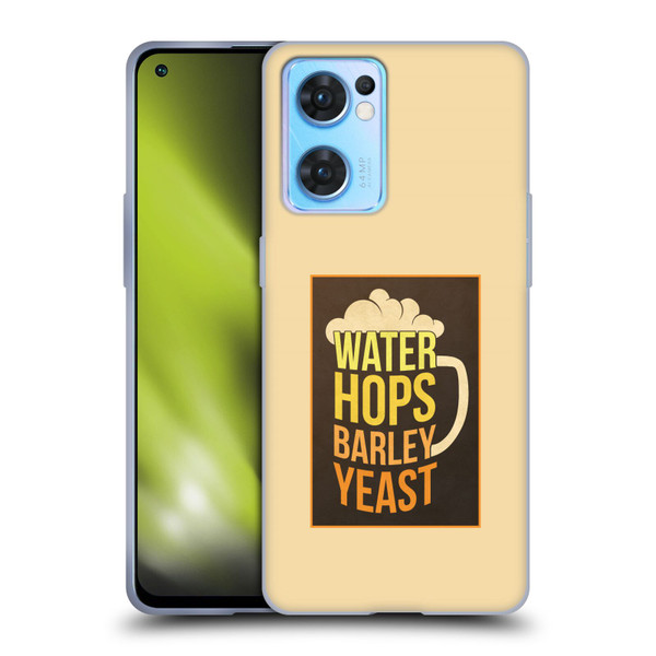 Lantern Press Man Cave Hops Soft Gel Case for OPPO Reno7 5G / Find X5 Lite