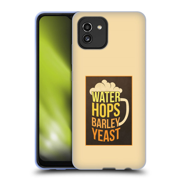 Lantern Press Man Cave Hops Soft Gel Case for Samsung Galaxy A03 (2021)