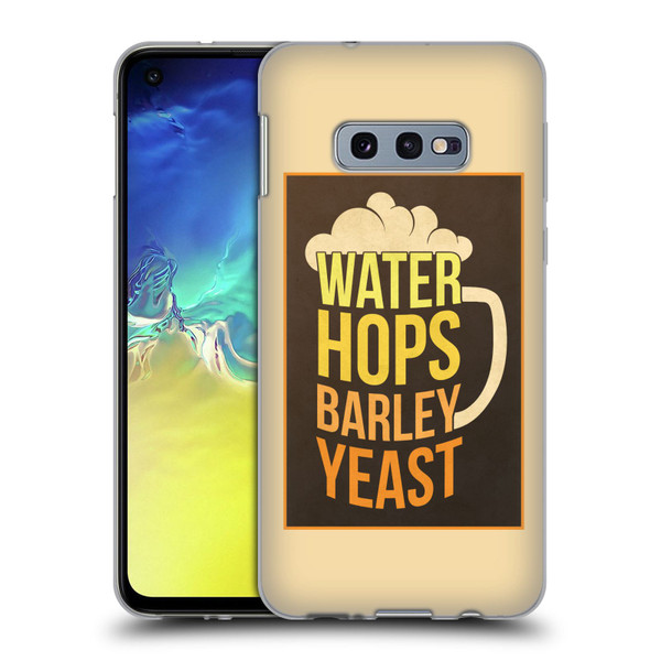 Lantern Press Man Cave Hops Soft Gel Case for Samsung Galaxy S10e