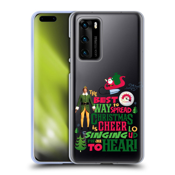 Elf Movie Graphics 1 Christmas Cheer Soft Gel Case for Huawei P40 5G