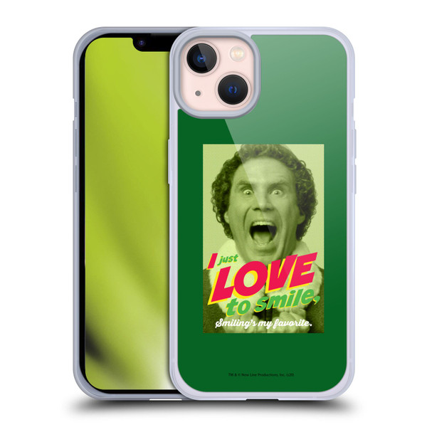 Elf Movie Graphics 1 I Love To Smile Soft Gel Case for Apple iPhone 13