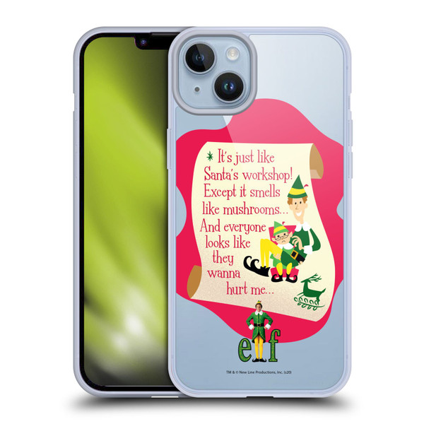 Elf Movie Graphics 1 Quote Soft Gel Case for Apple iPhone 14 Plus & MagSafe
