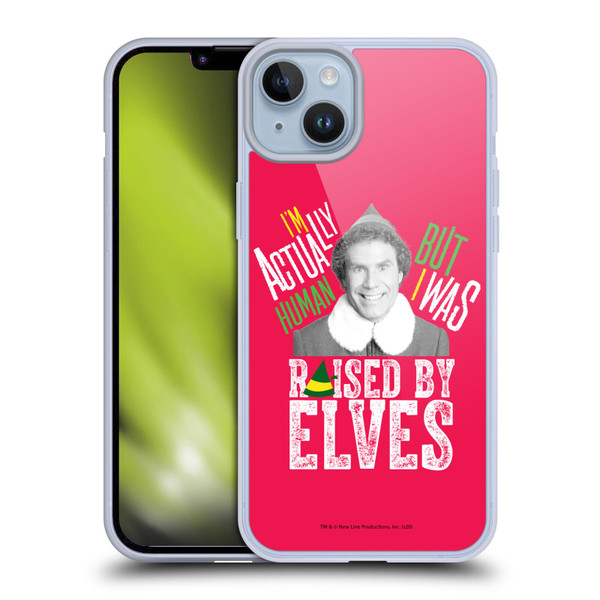Elf Movie Graphics 1 Raised By Elves Soft Gel Case for Apple iPhone 14 Plus