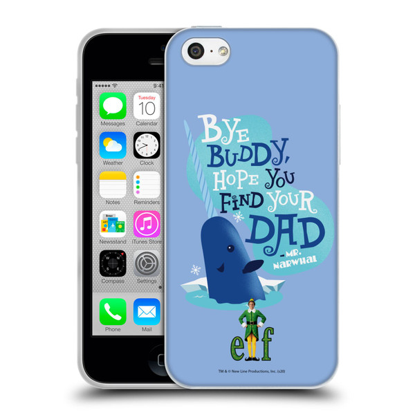 Elf Movie Graphics 1 Narwhal Soft Gel Case for Apple iPhone 5c
