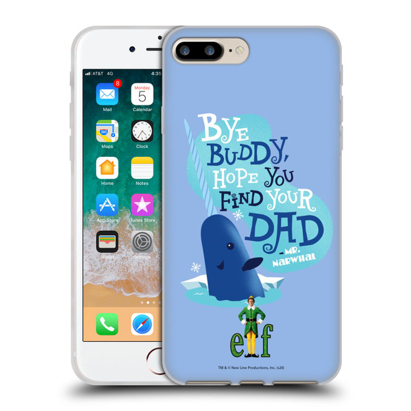 Elf Movie Graphics 1 Narwhal Soft Gel Case for Apple iPhone 7 Plus / iPhone 8 Plus