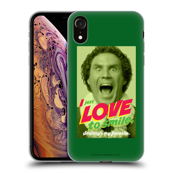 Elf Movie Graphics 1 I Love To Smile Soft Gel Case for Apple iPhone XR