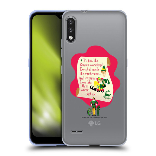 Elf Movie Graphics 1 Quote Soft Gel Case for LG K22