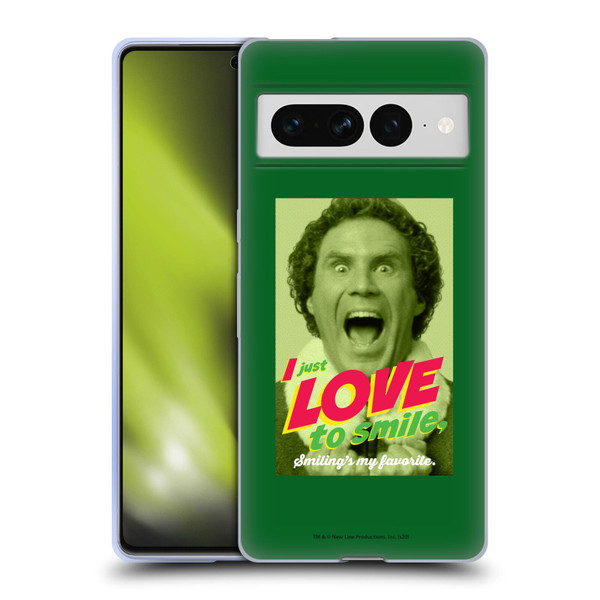 Elf Movie Graphics 1 I Love To Smile Soft Gel Case for Google Pixel 7 Pro